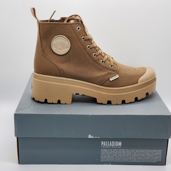 Original Palladium Pallabase Twill Boots Sz9 Womens New - Picture 3 of 7